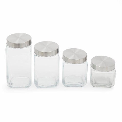 Glass Canister Set 4pc