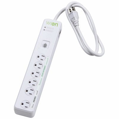 WiOn 4 ft. WiFi Surge Protector White