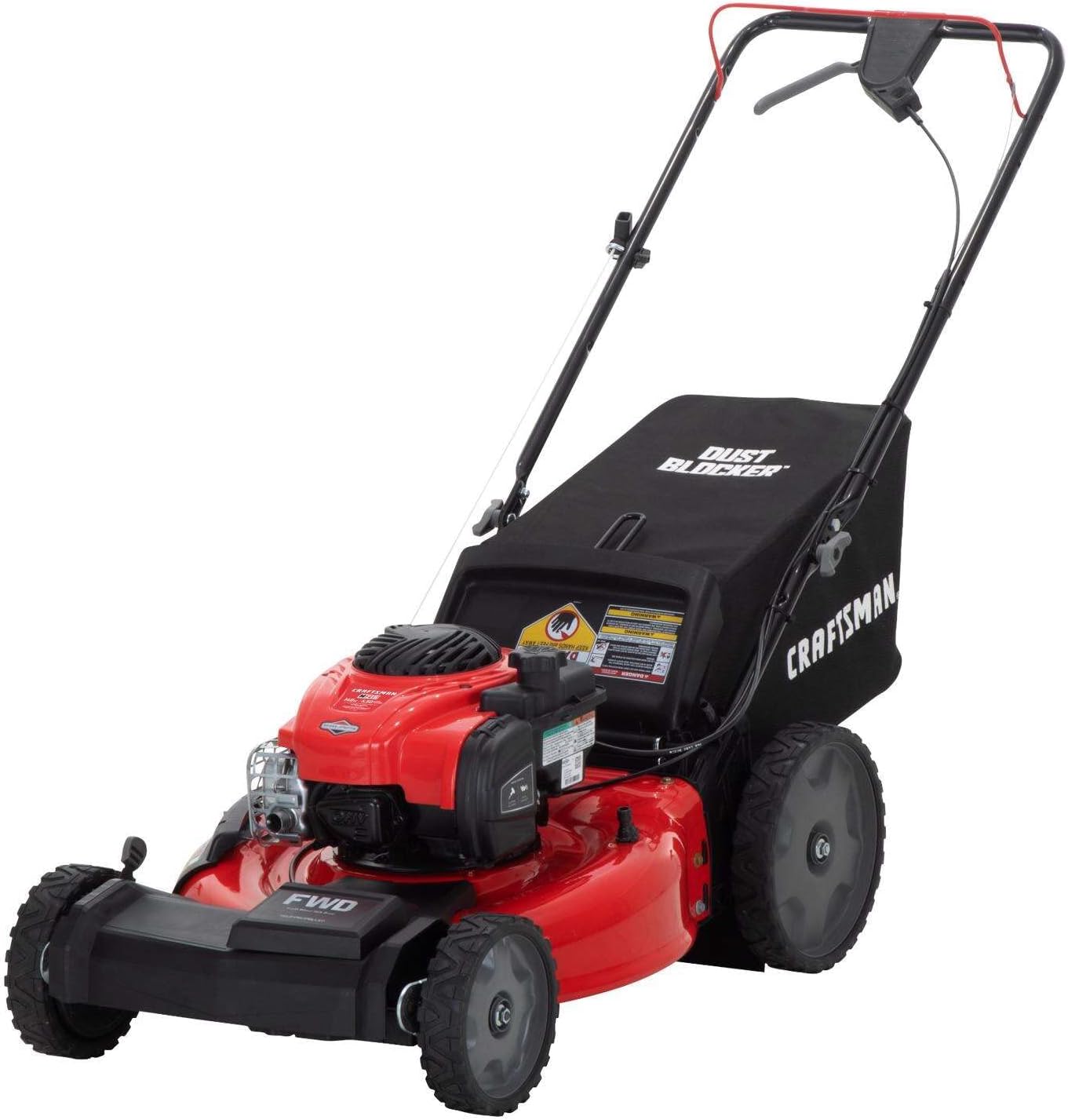 Craftsman Self-Propelled Gas Powered Lawn Mower, 21-inch, with Bag 140cc