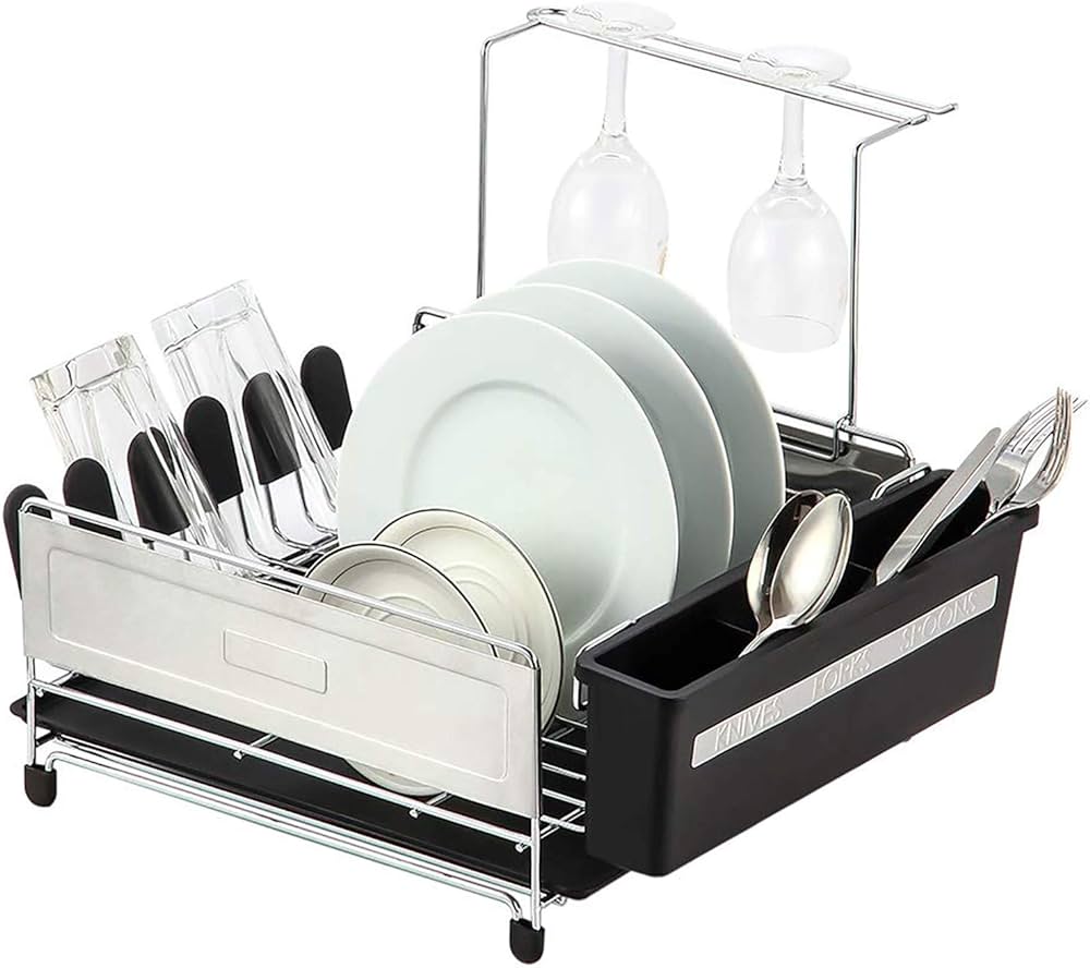 Pantrymate Chrome Dish Rack Set