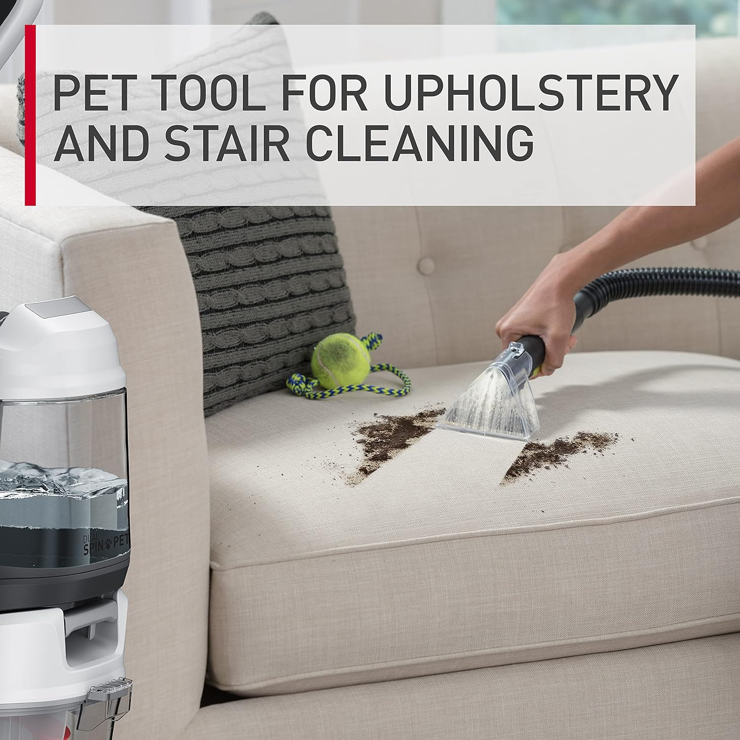 Hoover Dual Spin Pet Plus Carpet Cleaner Machine, Upright Shampooer