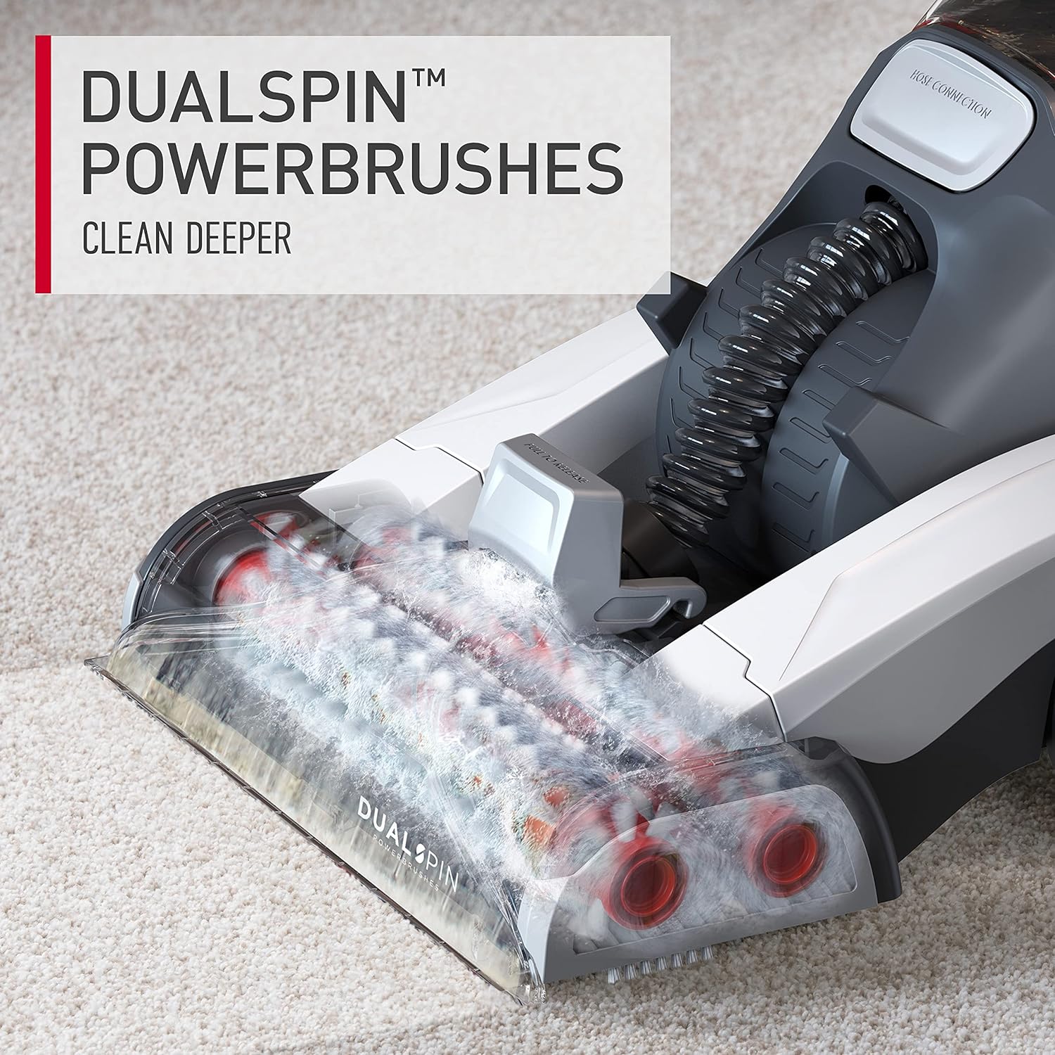 Hoover Dual Spin Pet Plus Carpet Cleaner Machine, Upright Shampooer