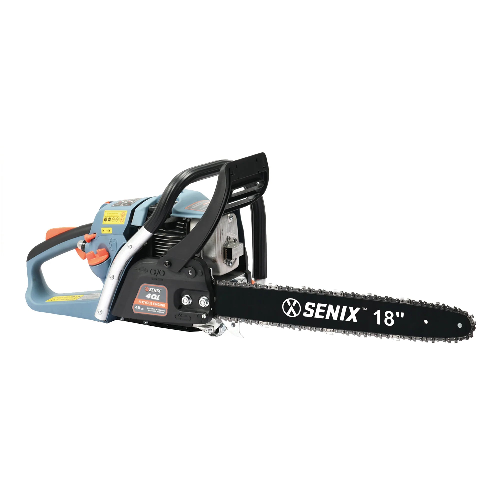 SENIX 18-Inch 49 cc 4-Cycle Gas Powered Chainsaw