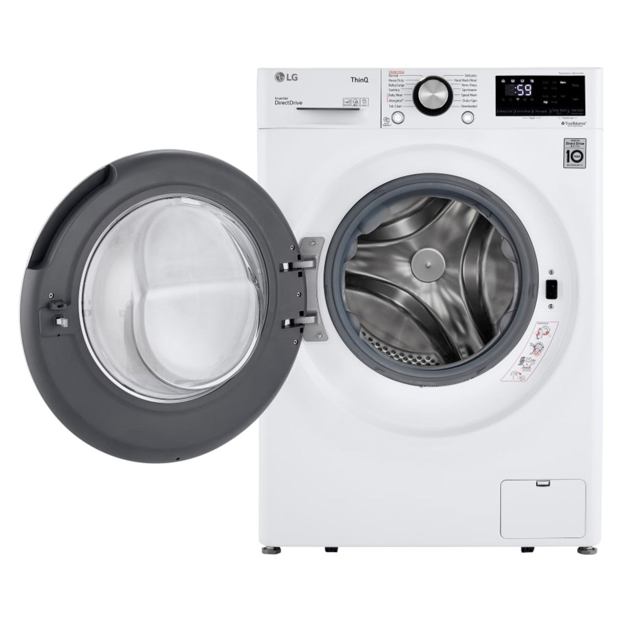 LG 24 in. W 2.4 Cu. Ft. Compact Stackable SMART Front Load Washer