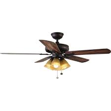 Hampton Bay Lyndhurst 52 in. LED Oil-Rubbed Bronze Ceiling Fan with Light Kit