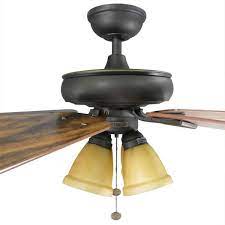 Hampton Bay Lyndhurst 52 in. LED Oil-Rubbed Bronze Ceiling Fan with Light Kit